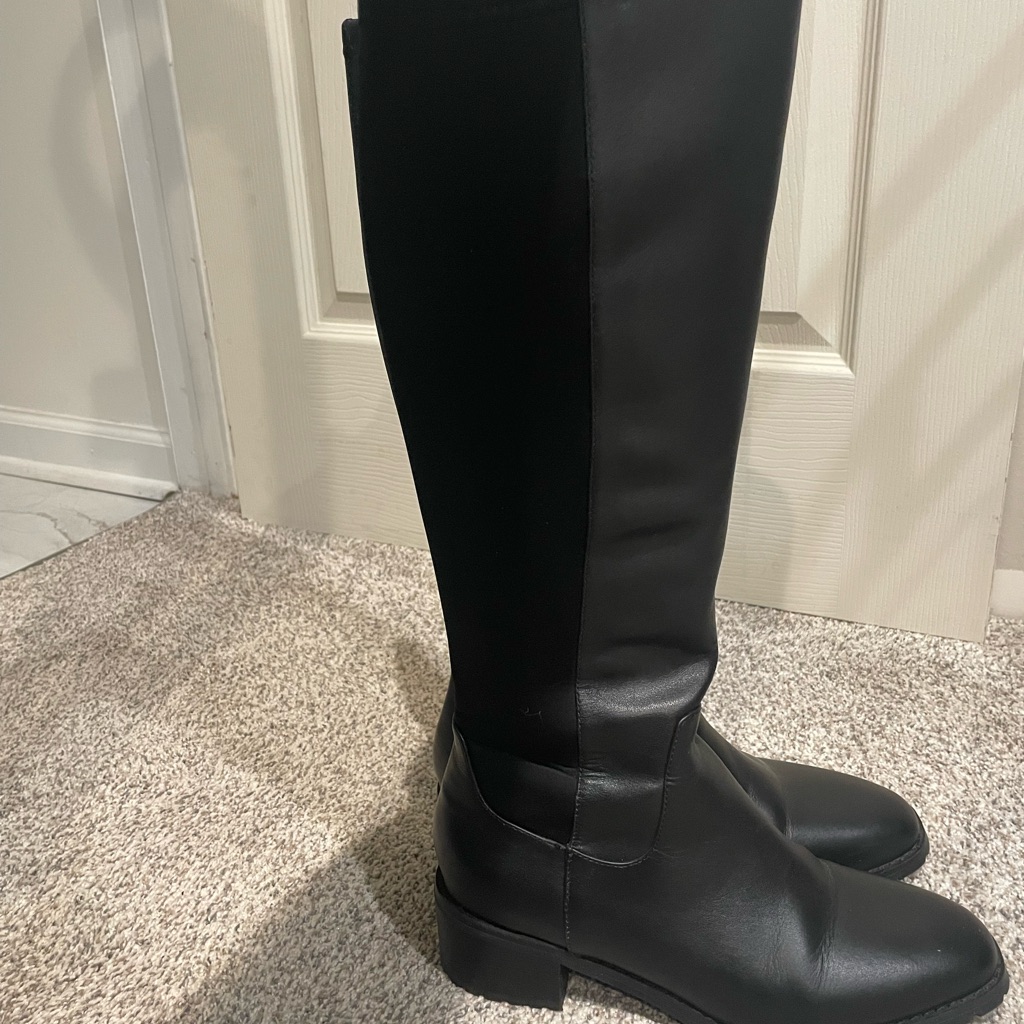 Blonde Symone Waterproof KneeHigh Leather Boots Blonde Symone Waterproof KneeHigh Leather Boots